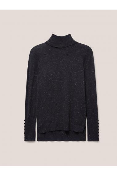 White Stuff SPARKLE ROLL NECK JUMPER 439893 in CHARCOAL GREY