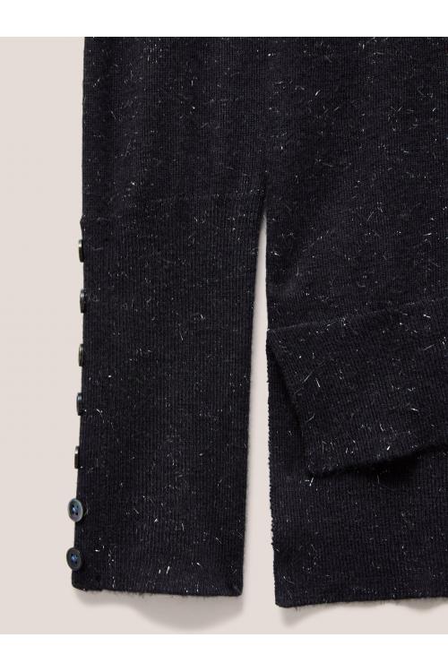 White Stuff SPARKLE ROLL NECK JUMPER 439893 in CHARCOAL GREY