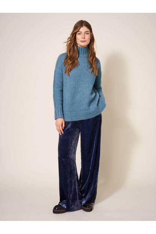 White Stuff FRIEDA JUMPER 439896 in MID BLUE