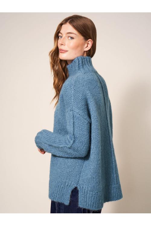 White Stuff FRIEDA JUMPER 439896 in MID BLUE