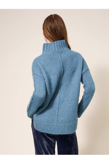 White Stuff FRIEDA JUMPER 439896 in MID BLUE