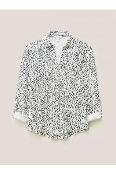 White Stuff ANNIE JERSEY SHIRT 439572 in IVORY MULTI