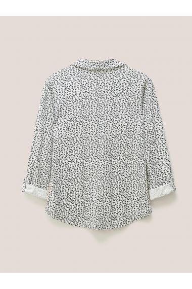 White Stuff ANNIE JERSEY SHIRT 439572 in IVORY MULTI