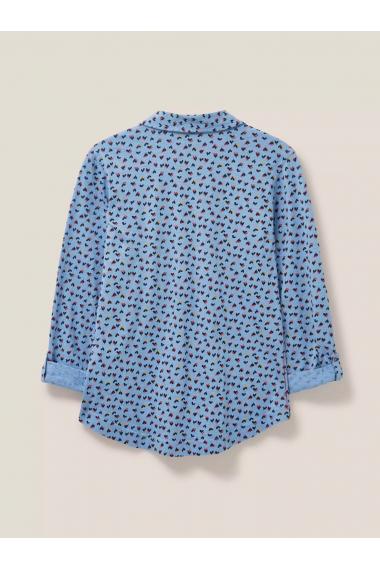 White Stuff ANNIE JERSEY SHIRT 439572 in TEAL MULTI