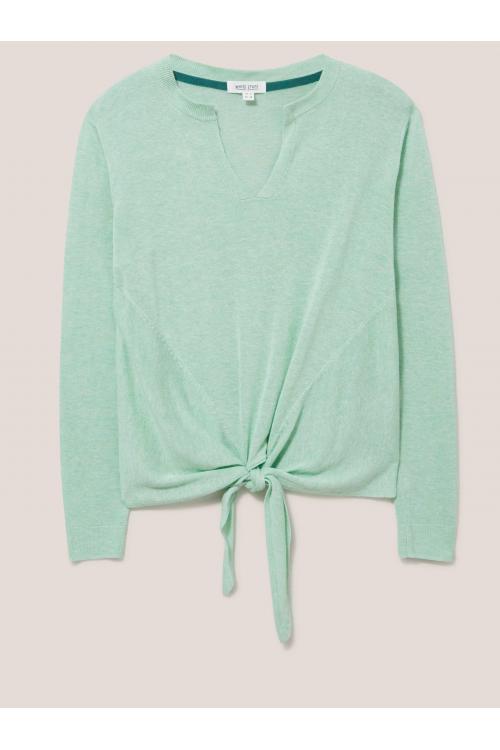 White Stuff TIE HEM JUMPER