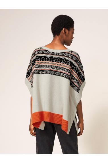 White Stuff STAR FAIRISLE PONCHO