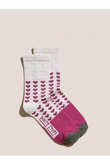 White Stuff PATCHWORK HEART SOCK