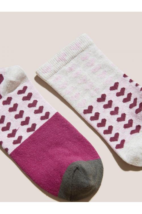 White Stuff PATCHWORK HEART SOCK