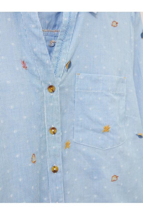 White Stuff Maple Embroidered Shirt