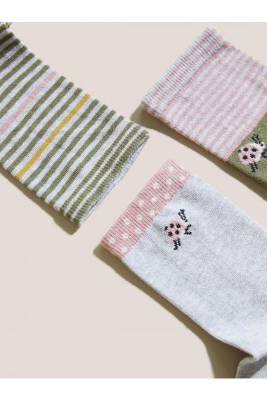 White Stuff LADYBIRD 3 PACK SOCKS