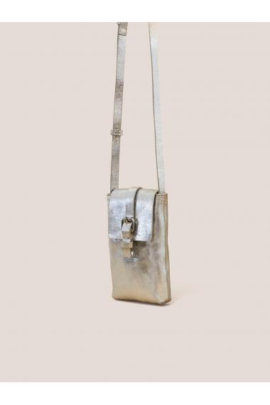 White Stuff CLARA BUCKLE LEATHER PHONE BAG