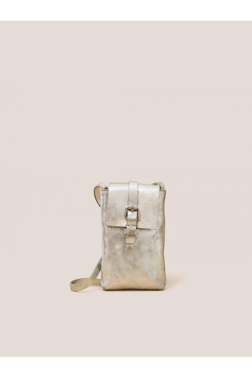White Stuff CLARA BUCKLE LEATHER PHONE BAG