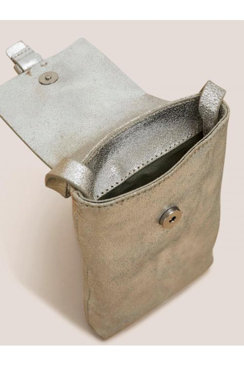 White Stuff CLARA BUCKLE LEATHER PHONE BAG