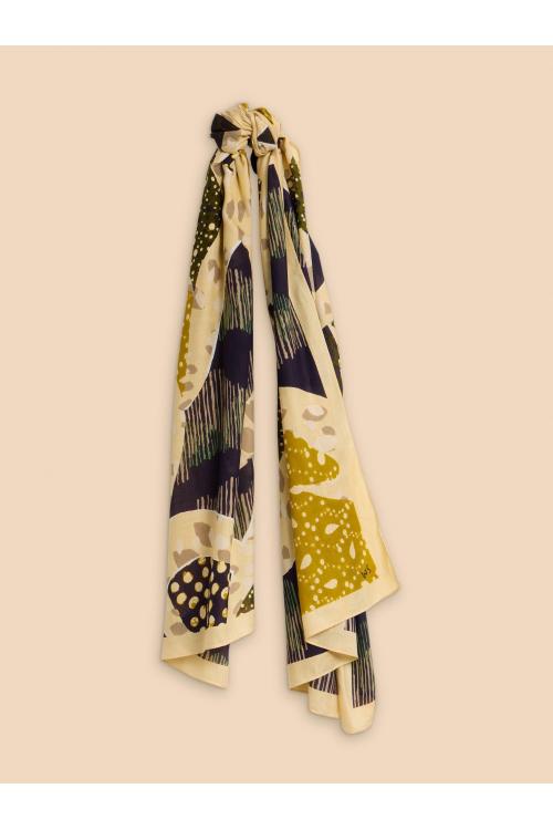 White Stuff Bird Patchwork Eco Vero Scarf