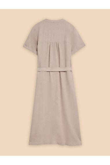 White Stuff Hazel Linen Blend Shirt Dress