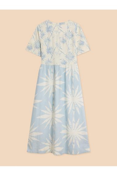 White Stuff Pip Linen Blend Midi Dress