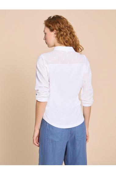 White Stuff ANNIE MIX JERSEY SHIRT