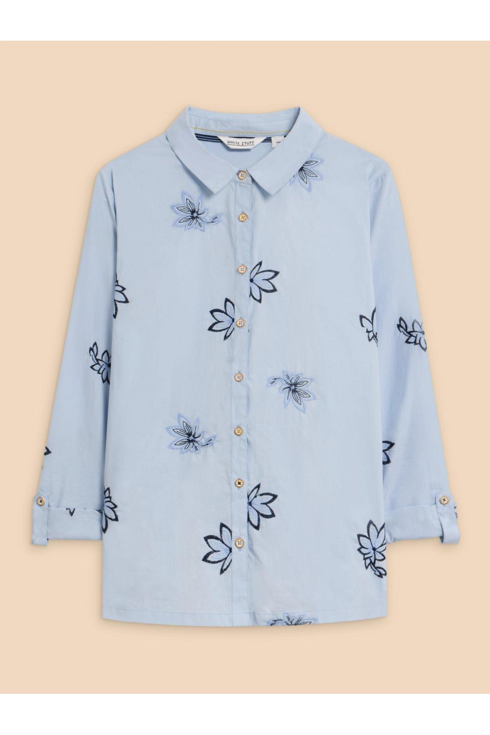 White Stuff Sophie Embroidered Shirt