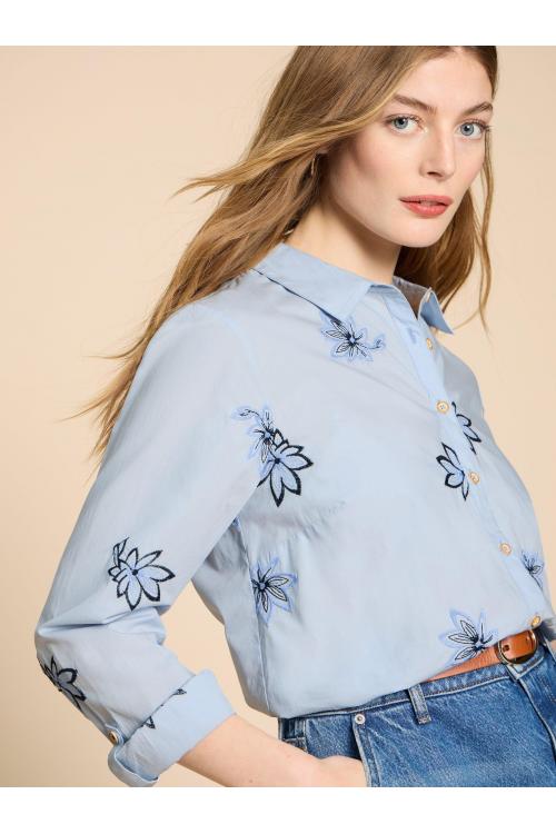 White Stuff Sophie Embroidered Shirt