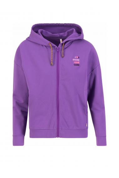 Blutsgeschwister Zipper-Hoody Hoodymaniac Zip up in wunderbar lila, Gr. S