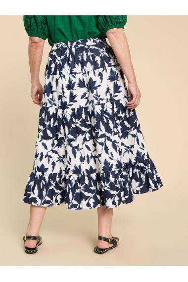 White Stuff Mayra Mixed Print Midi Skirt