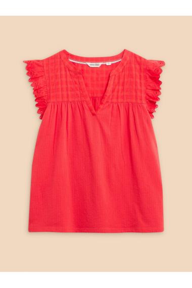 White Stuff TESSA WOVEN FRILL TOP