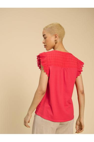 White Stuff TESSA WOVEN FRILL TOP