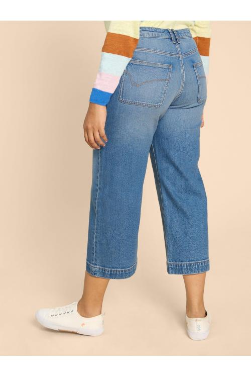 White Stuff Tia Wide Leg Crop Jean