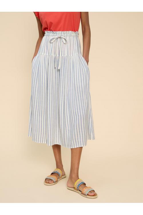 White Stuff Seema Eco Vero Stripe Skirt