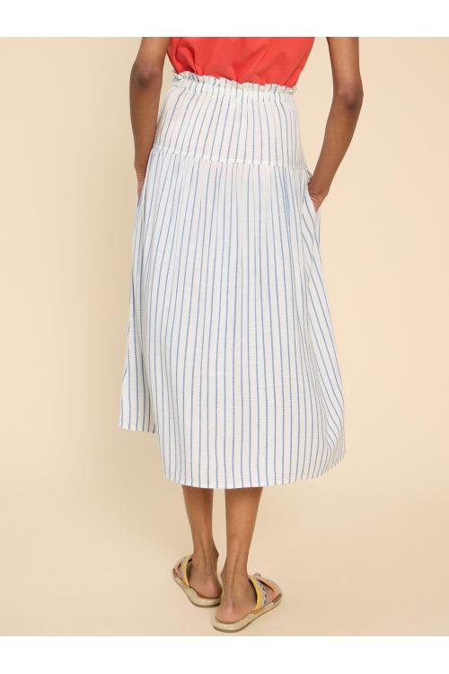 White Stuff Seema Eco Vero Stripe Skirt