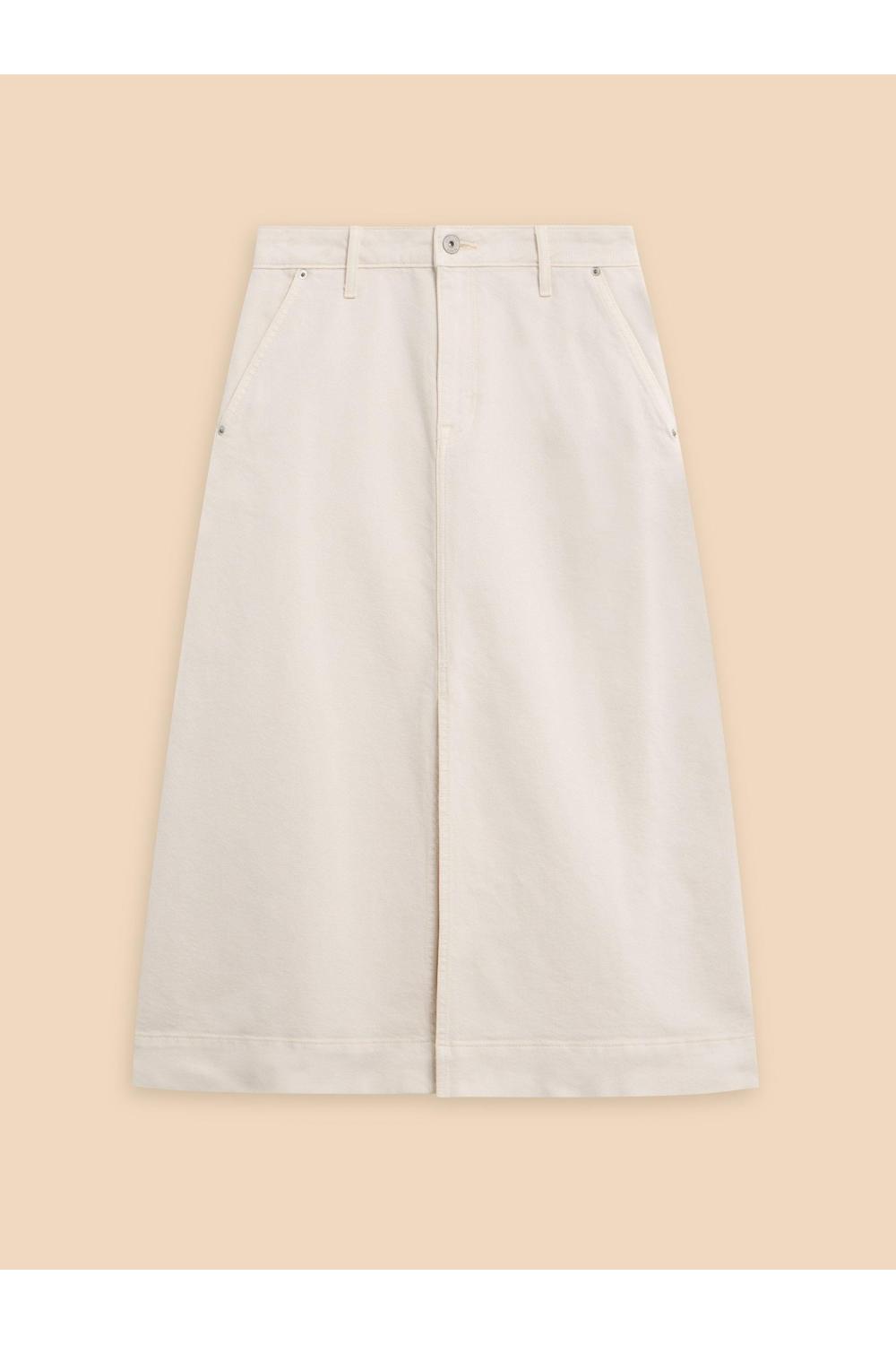 White Stuff Allie Denim Midi Skirt