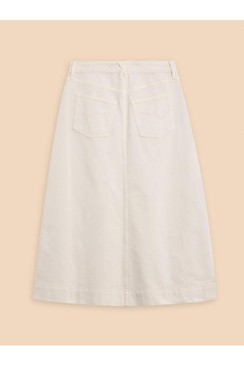 White Stuff Allie Denim Midi Skirt