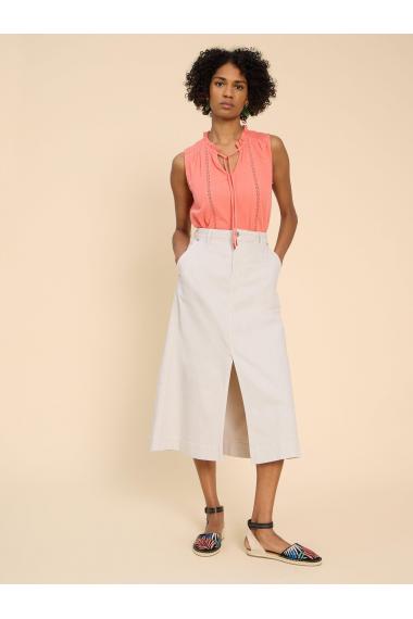 White Stuff Allie Denim Midi Skirt