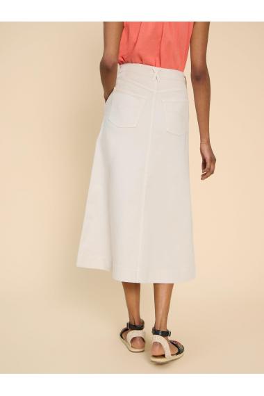 White Stuff Allie Denim Midi Skirt