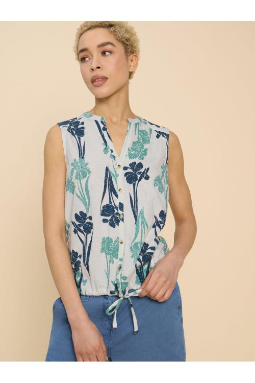 White Stuff TULIP JERSEY SLEEVELESS SHIRT