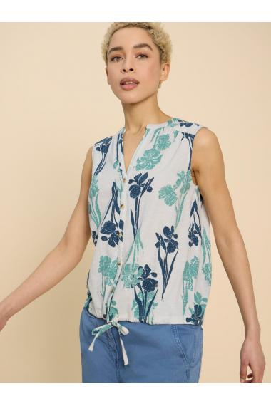 White Stuff TULIP JERSEY SLEEVELESS SHIRT