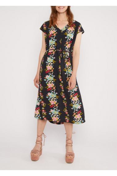 Blutsgeschwister Midi- Kleid Total Liberty Maniac in Color happy flower dance, Gr.S