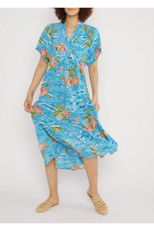 Blutsgeschwister Maxi-Kleid Saint Tropen in Color aloha feeling, Gr.S