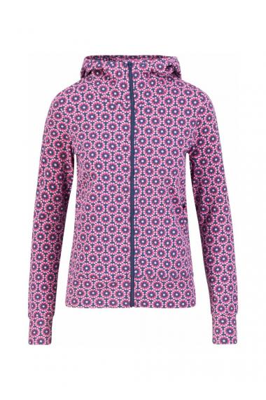 Blutsgeschwister Zipper-Hoody Scuba Duba Zip-up in Color love revolution flowers, Gr.S