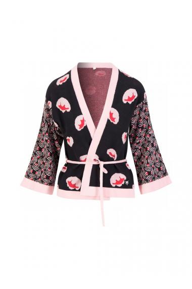 Blutsgeschwister Zipper/ Cardigan Mingle Mangle in Color artistic pink blossom, Gr.S