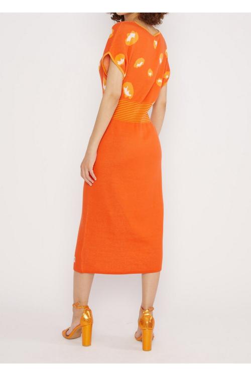 Blutsgeschwister Midi- Kleid Mix it Quick in Color artistic orange blossom, Gr.S