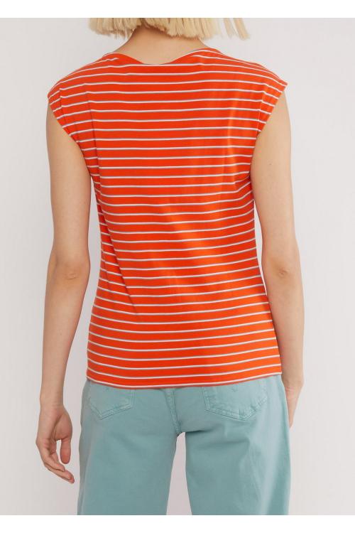 Blutsgeschwister Ärmelloses- Shirt Boxy Babe in Color delightful stripes, Gr.S