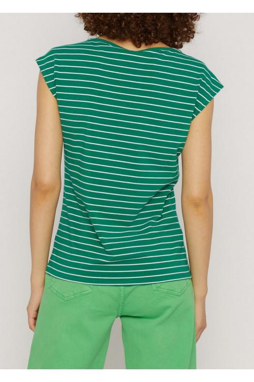 Blutsgeschwister Ärmelloses- Shirt Boxy Babe in Color sports club stripes, Gr.S