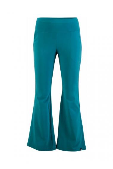 Blutsgeschwister Maxi- Hose Logo Easy Flared in Color moonstone teal, Gr.S