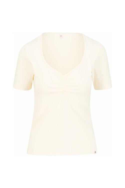 Blutsgeschwister Kurzarm Shirt Balconnet Féminin in Color level up white, Gr.S