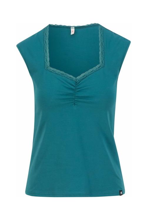 Blutsgeschwister Ärmelloses- Shirt Let Romance Rule in Color moonstone teal, Gr.S