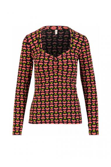 Blutsgeschwister Langarm- Shirt Glowing Heart in Color tutti frutti rainbow dance, Gr.S