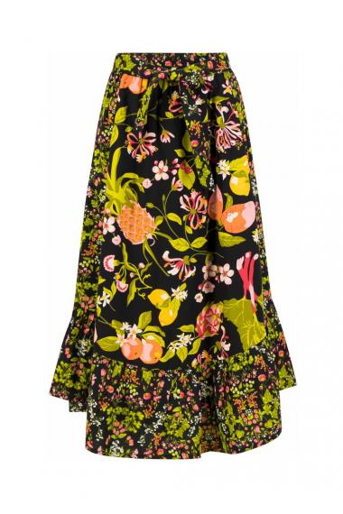 Blutsgeschwister Maxi- Rock Swing the Flounce in Color tutti frutti salad, Gr.S