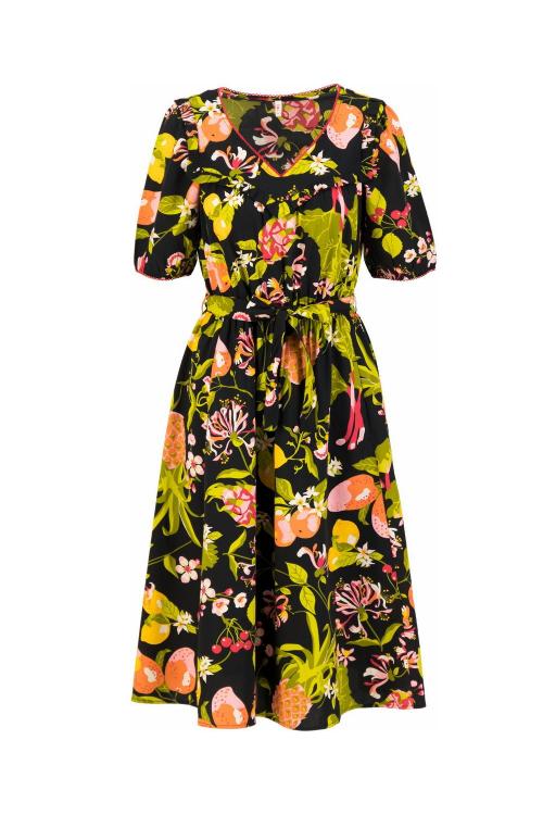 Blutsgeschwister Midi- Kleid Reviving Romance in Color tutti frutti salad, Gr.S