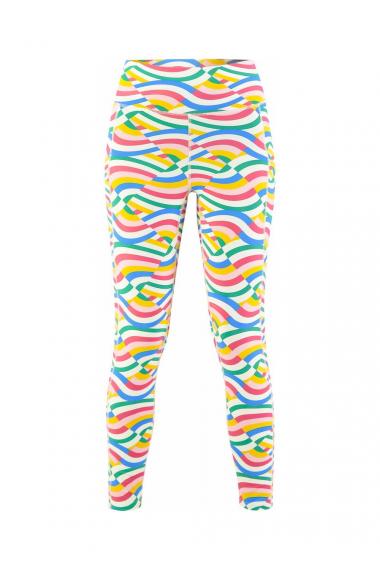 Blutsgeschwister Leggings Ohmm Legs in Color happy rainbow waves, Gr.S